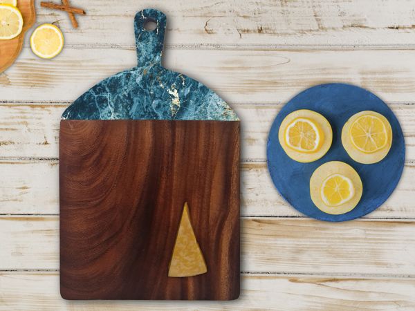 Tabla Quesos Madera - Blue Gold